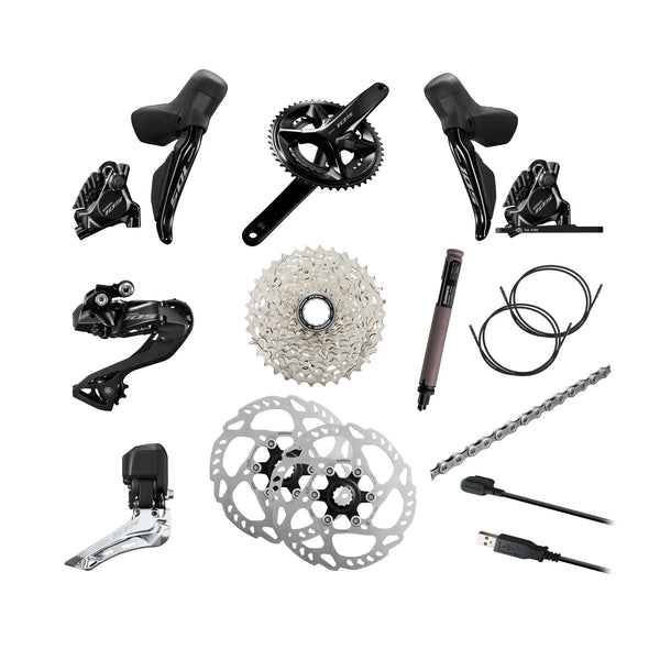 SHIMANO 105 R7100 DI2 12S GROUPSET – The Wheelhouse - Boutique