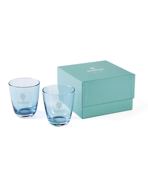 BIANCHI CAFE & CYCLES DRINKING GLASSES