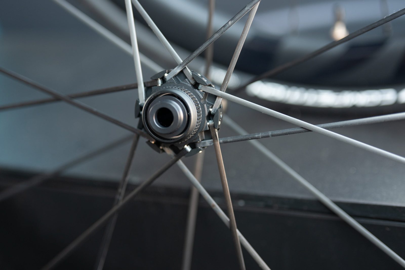 Partington R-Series Performance hub and replaceable composite spoke interface detail
