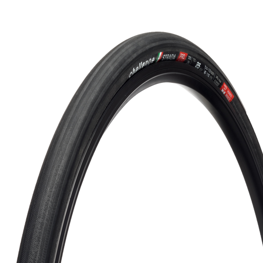 CHALLENGE STRADA BIANCA TUBELESS READY CLINCHER ROAD TIRE - BLACK