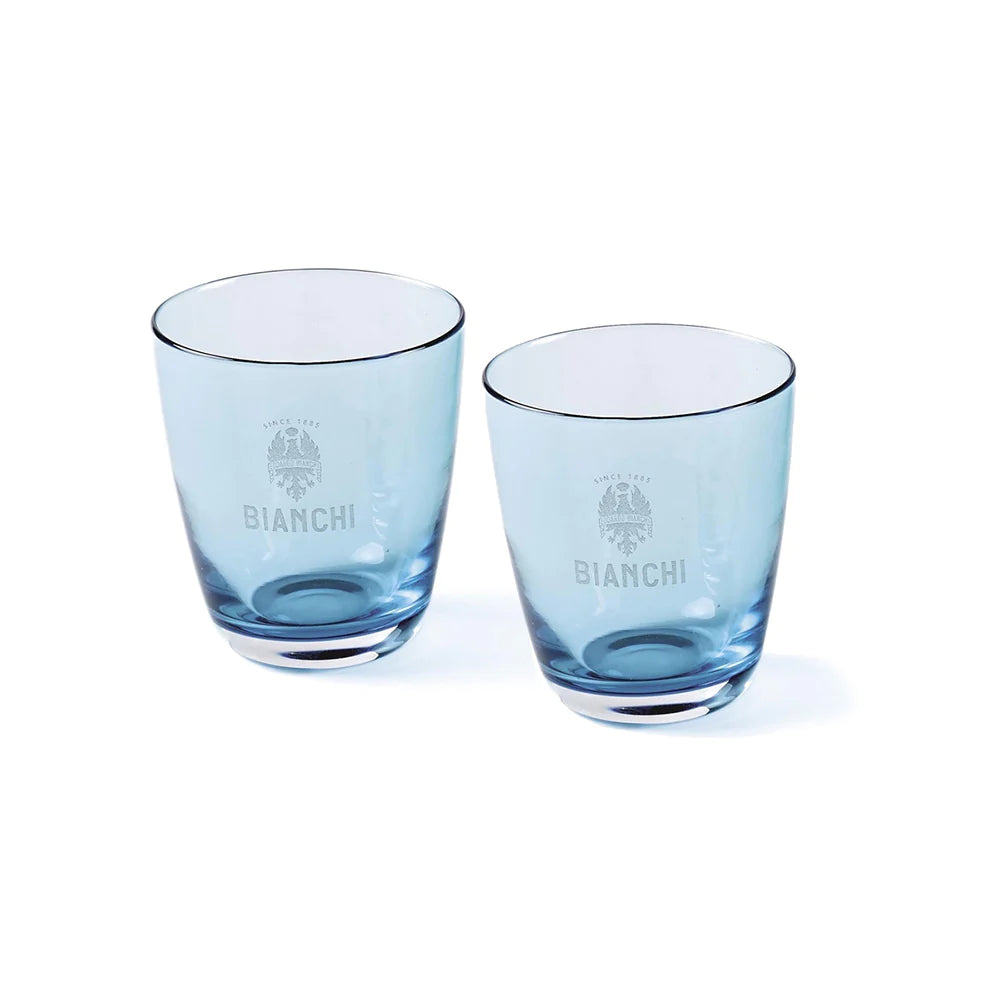 BIANCHI CAFE & CYCLES DRINKING GLASSES